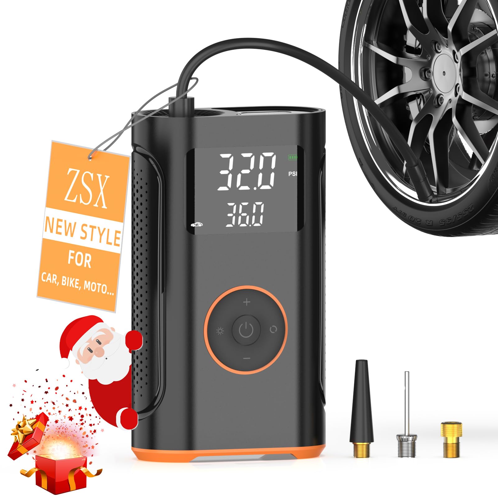 Amazon.com: (New Upgrade) ZSX Tire Inflator Portable Air
