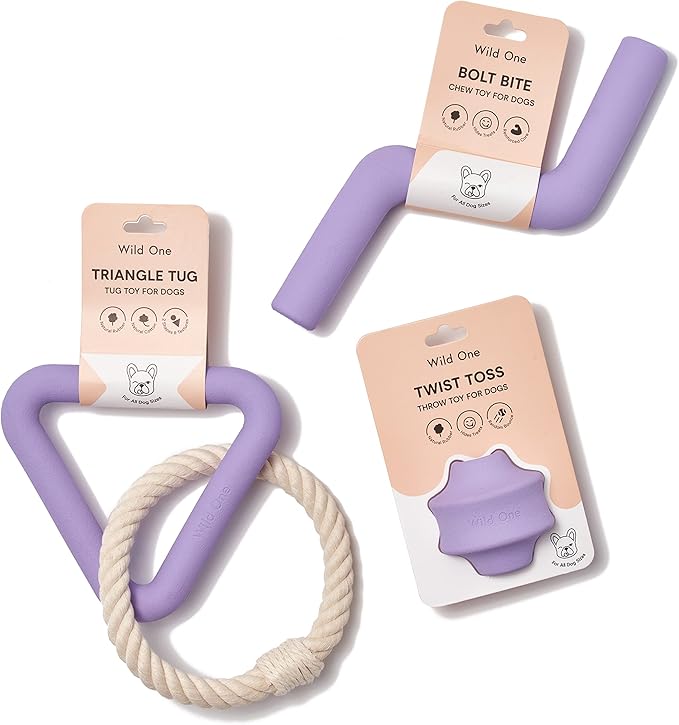 Wild One Dog Toy Kit for Average Chewers, Durable for All