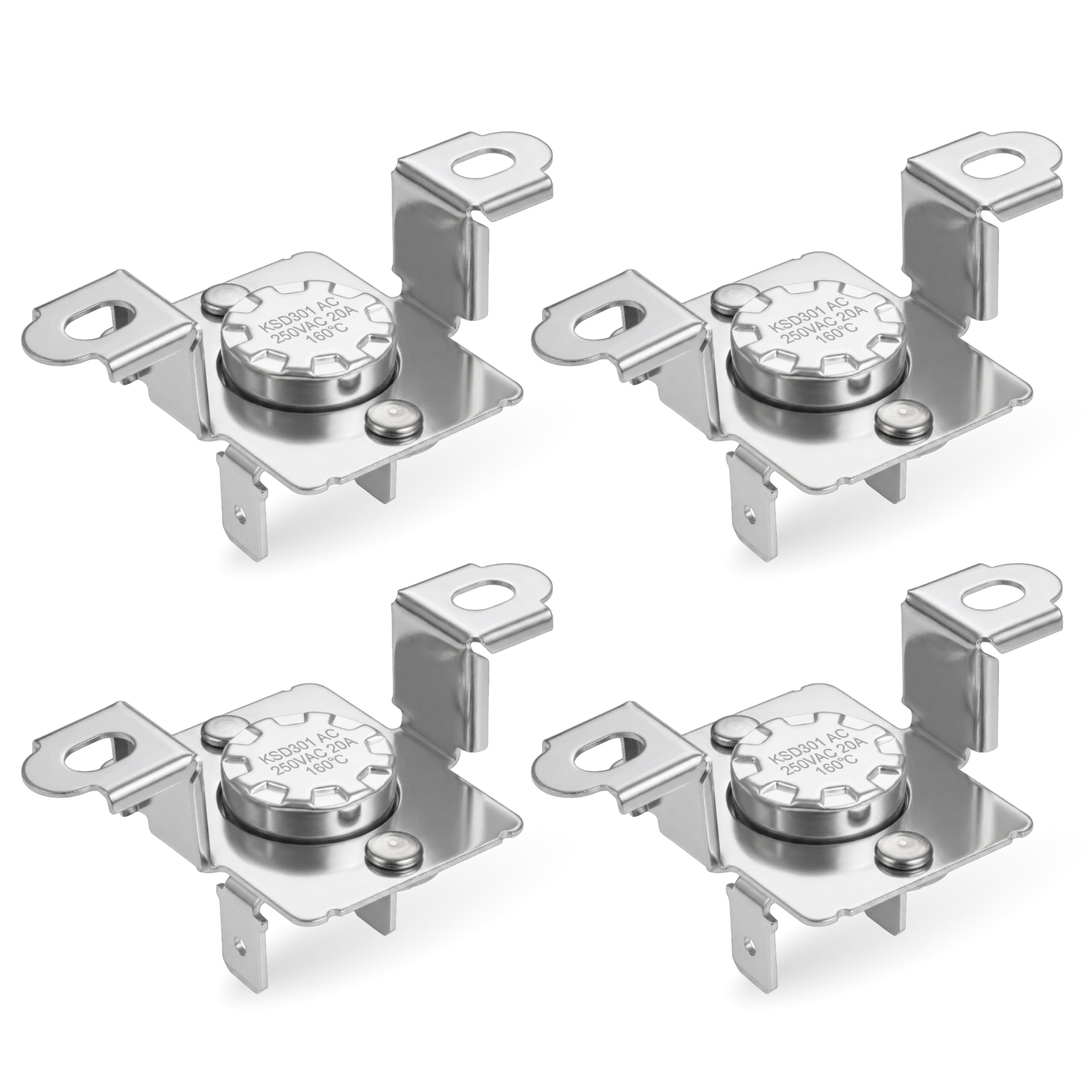 BlueStars [Upgraded] 4 Packs DC96-00887A Dryer Assembly Bracket Thermostat