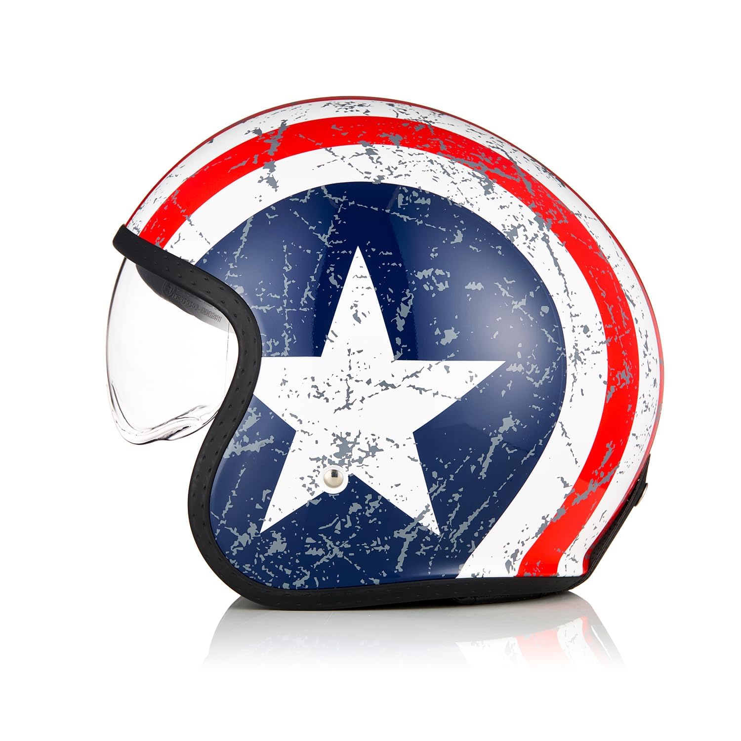 ORIGINE Jet-Motorradhelm mit Schutzbrille, ECE 22-06-Zulassung