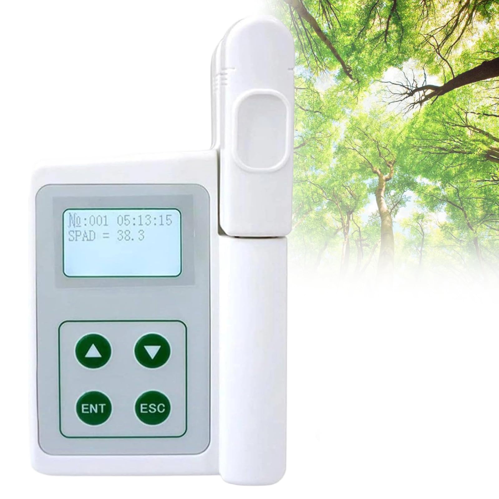 Xjleftonomie Chlorophyll Meter Handheld Analyzer, Portable Spad Leaf Greenness Tester & (0.0–100 Spad), Rechargeable Plant Meter For Precision Farming & Gardening ChlorophyllAnalyzer