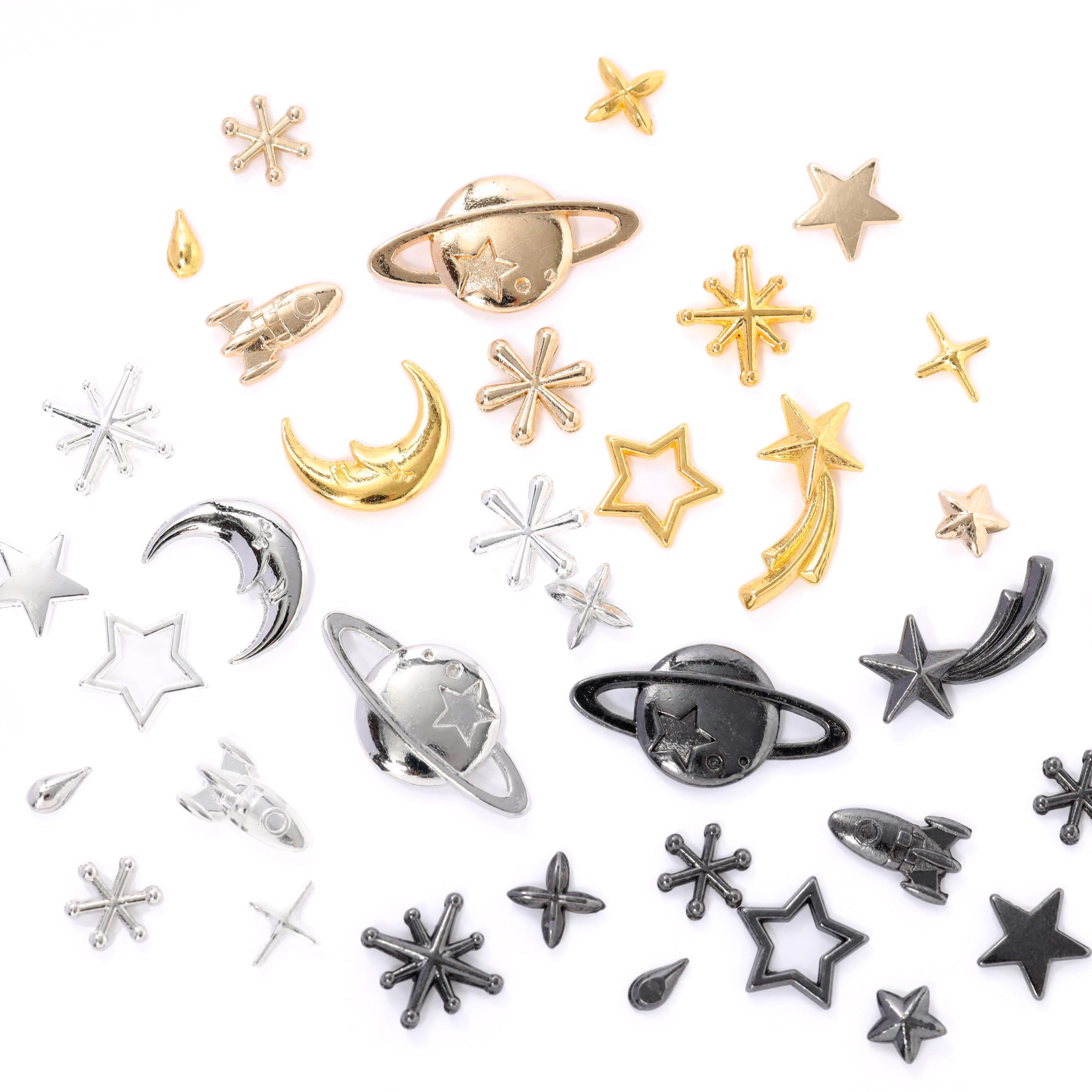 Amazon.co.jp: 宇宙モチーフのバラエティチャームセット 約30g