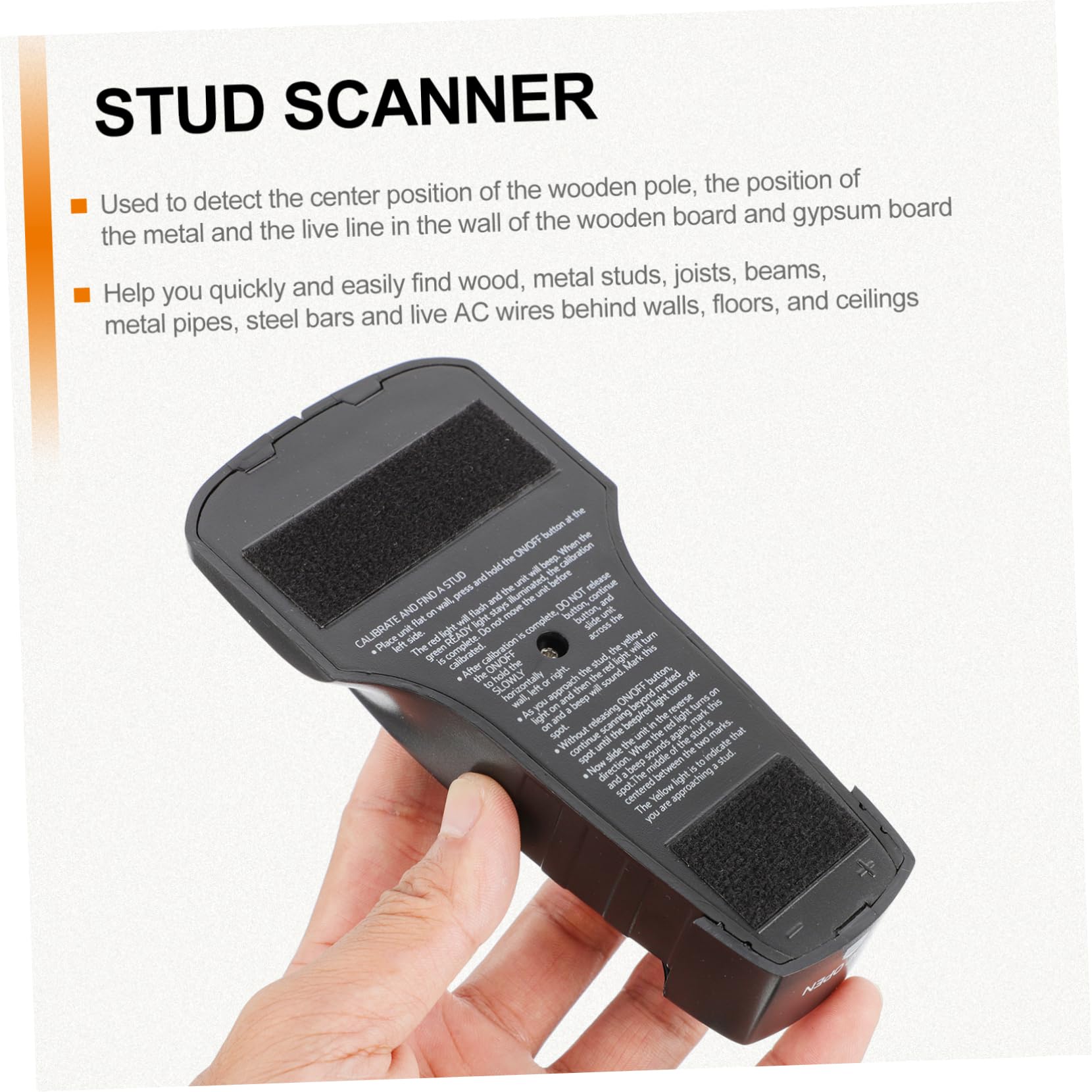 UKCOCO 2pièces Détecteur De Métaux Mural Scanner Électronique Pour Plafonds Et Sols Détection De Et Jusqu Affichage Led Et Alarme Sonore Design Ergonomique Compact Et