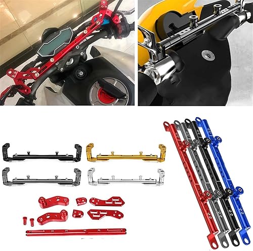 Miniatura 2 de Para BENELLI TRK502 TRK TR520X TR300 TNT600 TNT SRK600 SRK350 - Manillar de motocicleta reforzado (color negro A, tamaño 1)