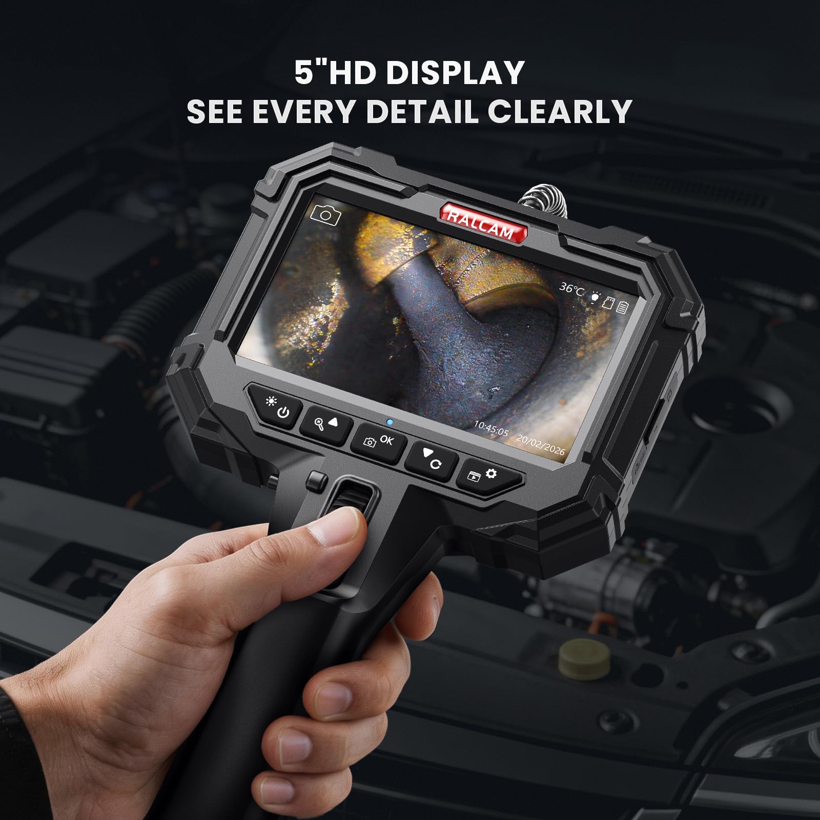 Ralcam Borescope: 720p HD Inspection Camera -3