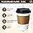 YEEHAW 12 oz 50 Pack Coffee Cups with Lids and Sleeves, To Go Hot Cups for Coffee, Disposable Paper Cups, Ideal for Cafes, Bistros