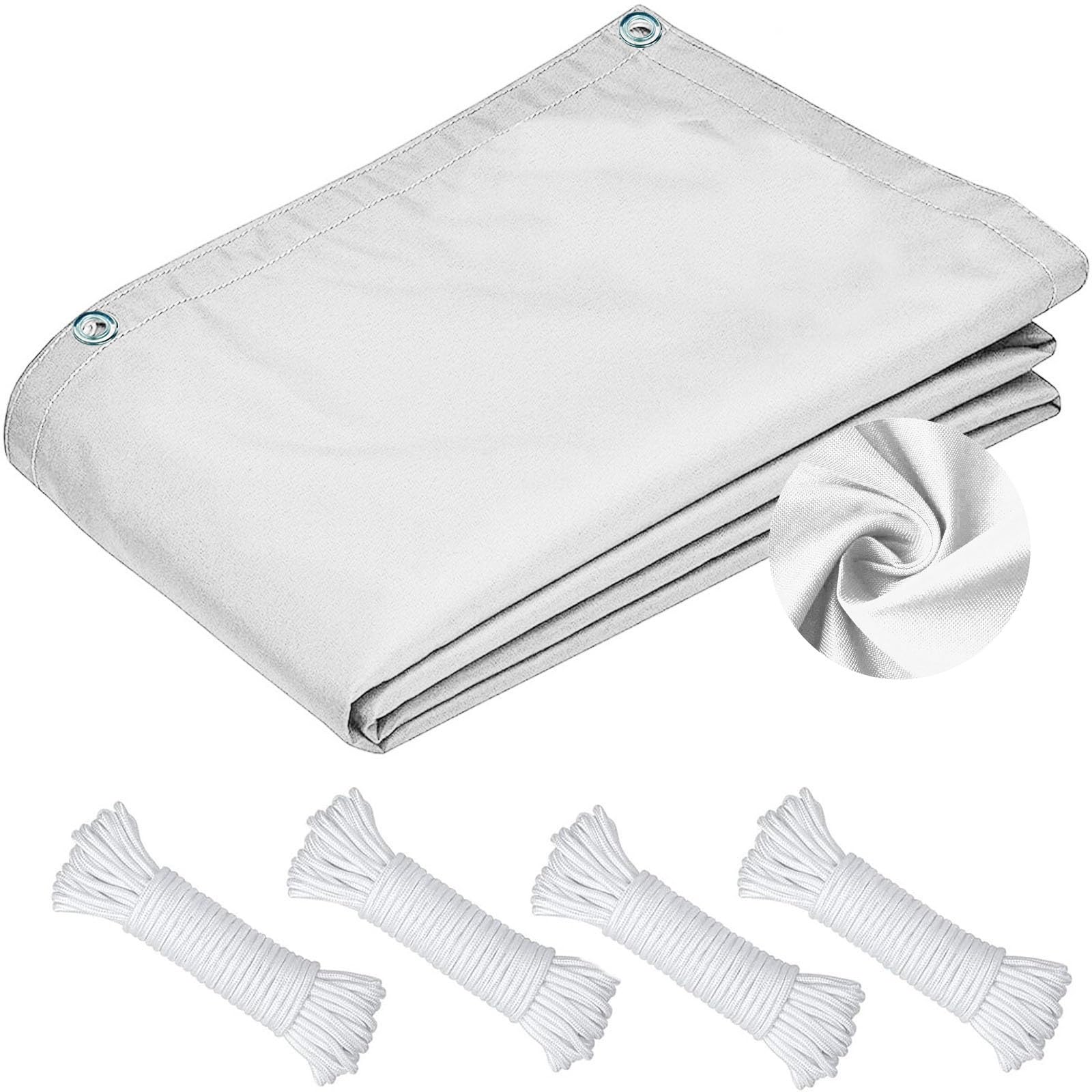 Filet d'ombrage 2 x 3 m Robuste et Stable Tissu Résistant Ombrage Imperméable Toile Filet d'ombrage avec Oeillets pour Couverture Serre Patio Plante, Blanc