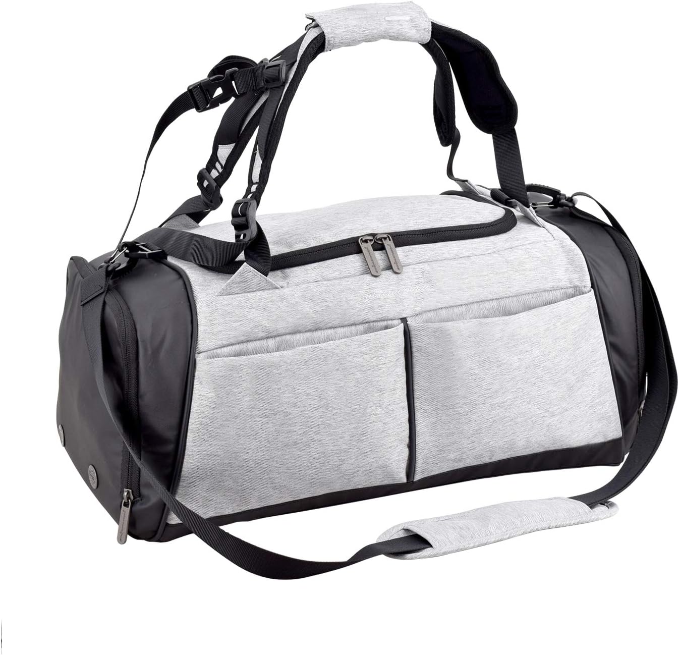 Gym Bag, Sports Duffel Bag with Shoes Compartment & Wet Pocket Waterproof for Men and Women 31L
