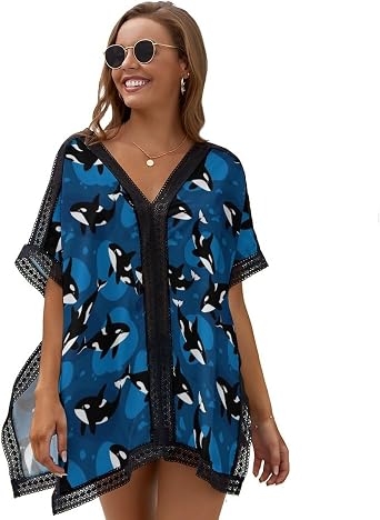 Hollow Out Beach Cover Up Women Lightweight Swimsuit for Seaside