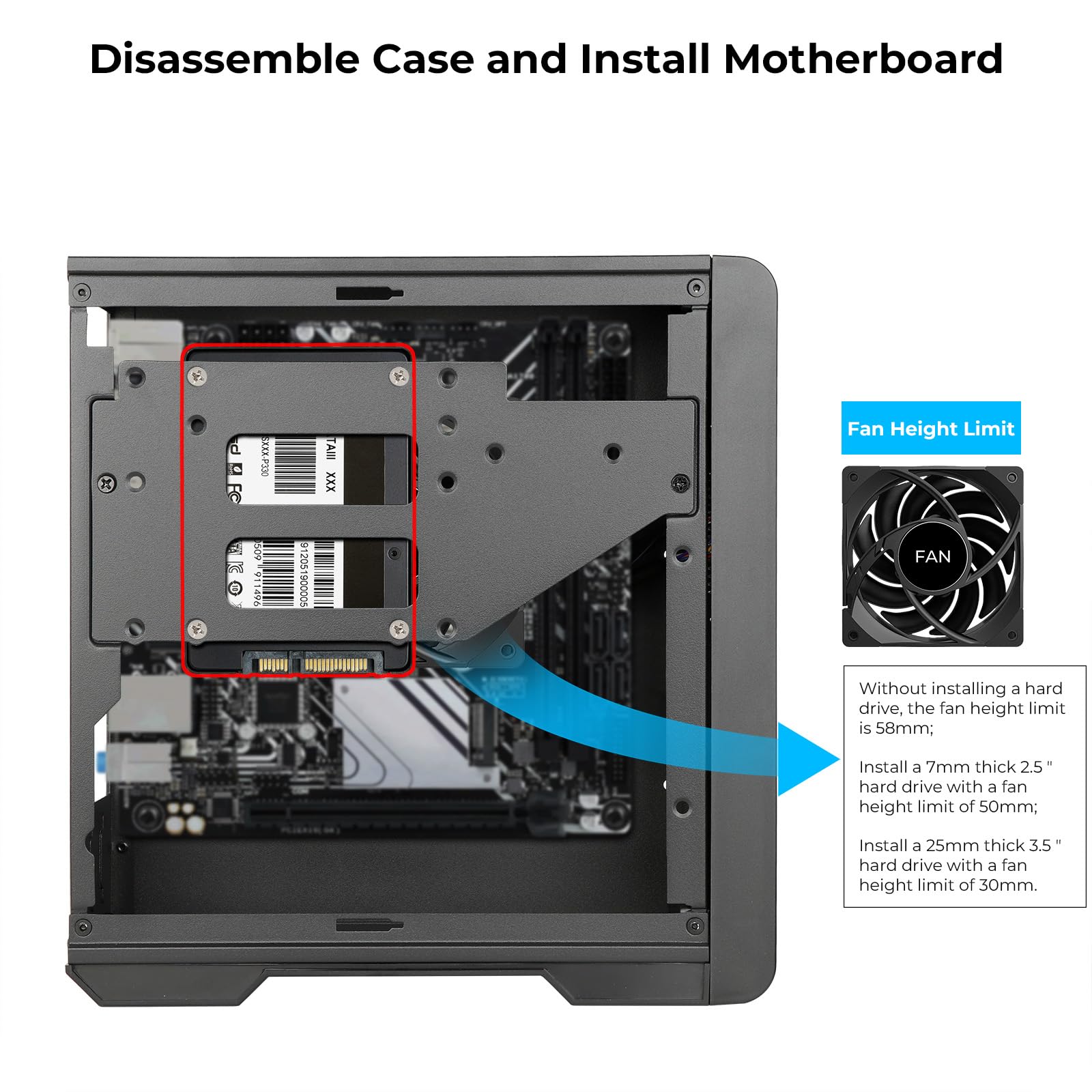 Mini ITX Case SFF Small Form Factor MX02