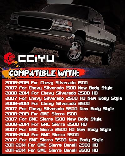 Miniatura 7 de Interruptor de bloqueo de puerta de repuesto para Chevy Silverado 1500 2500HD 2008-2013 GMC Sierra 1500 2500 HD 2008-2013 GMC Sierra Denali 2500HD