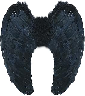 Wings - Angel Wings Feathers- Devil Fairy Wings Costume Wings - Glitter Wings - Large Wings 24" x 16"