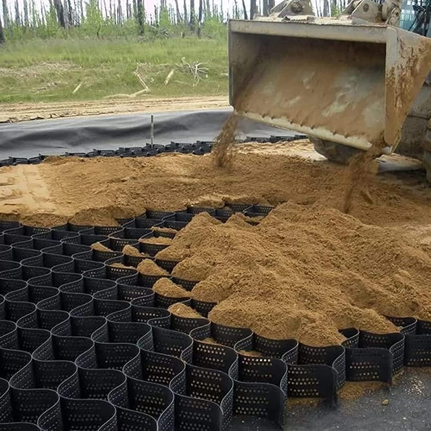 Buy RAN Garden Retaining Wall Grid Stabilizer Ground Grid Polyethylene