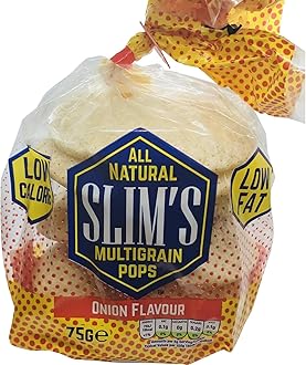 ONION FLAVOUR ALL NATURAL SLIMS 75G MULTIGRAIN POPS
