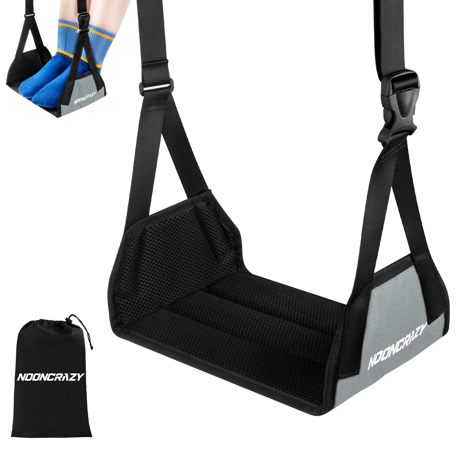 Photo 1 of NOONCRAZY Airplane Foot Hammock - Gray
