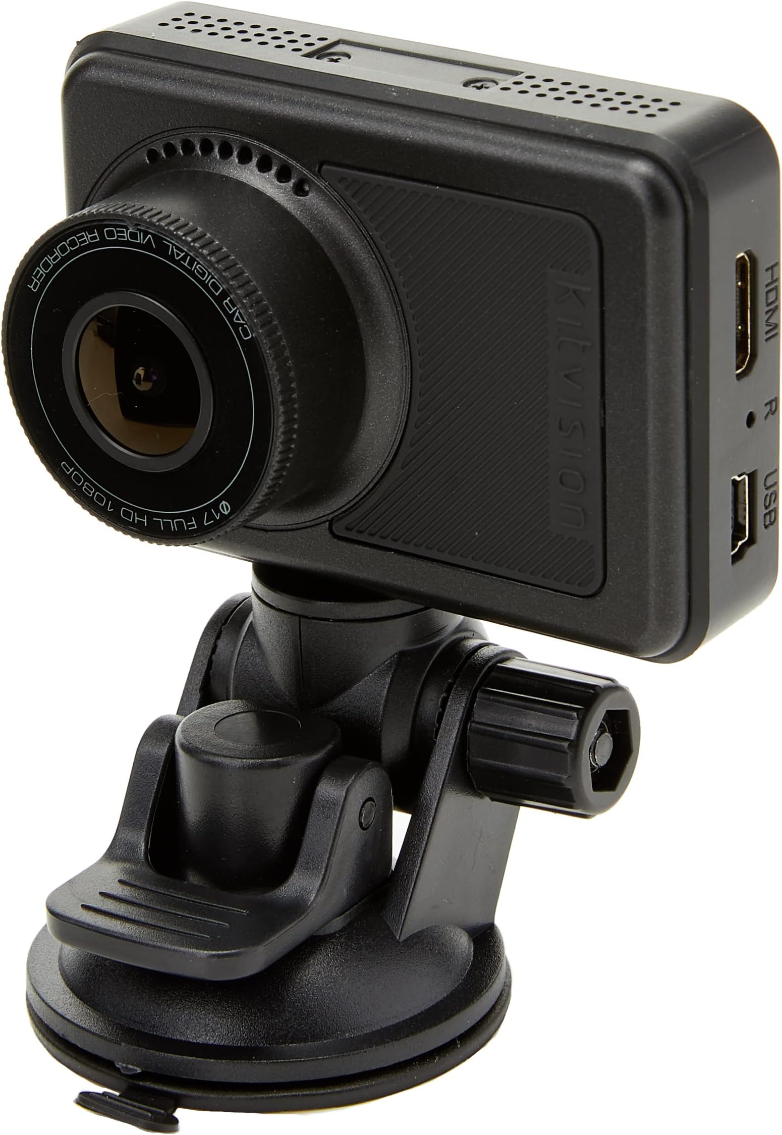Kitvision Observer Dashcam 1080p Wi-Fi and GPS - Full HD Dashboard Car Camera/Dash Cam with 2.45 Inch Screen, 170° Ultra-Wide Angle, G Sensor Collision Detection, Motion Detect, Parking Mode - Black