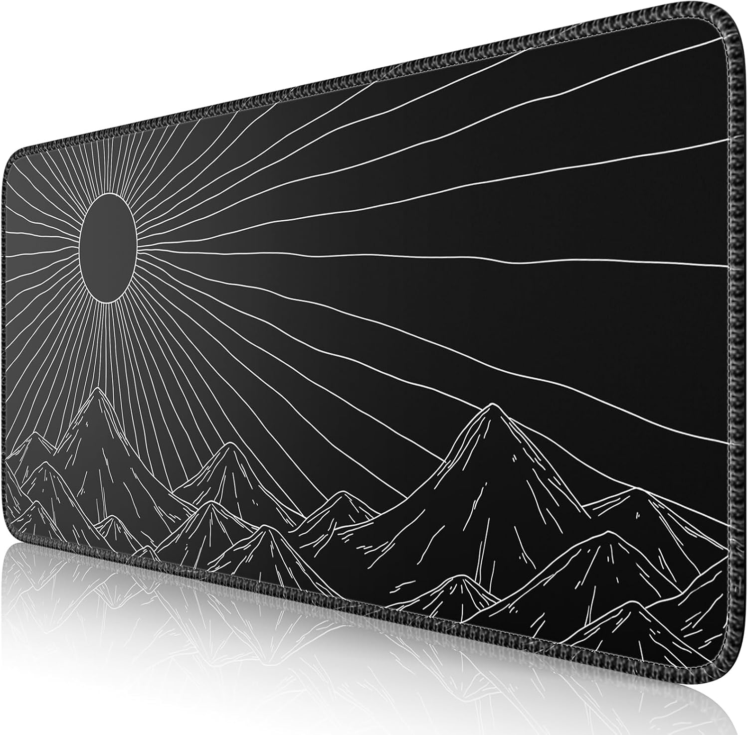 ICasso Extended Gaming Mouse Pad(35.4 X 15.7inch), Large Non-Slip Rubber Base Mousepad With Stitched Edges, Waterproof Keyboard Mouse Mat Desk Pad For Work, Game, Office, Home - Forest