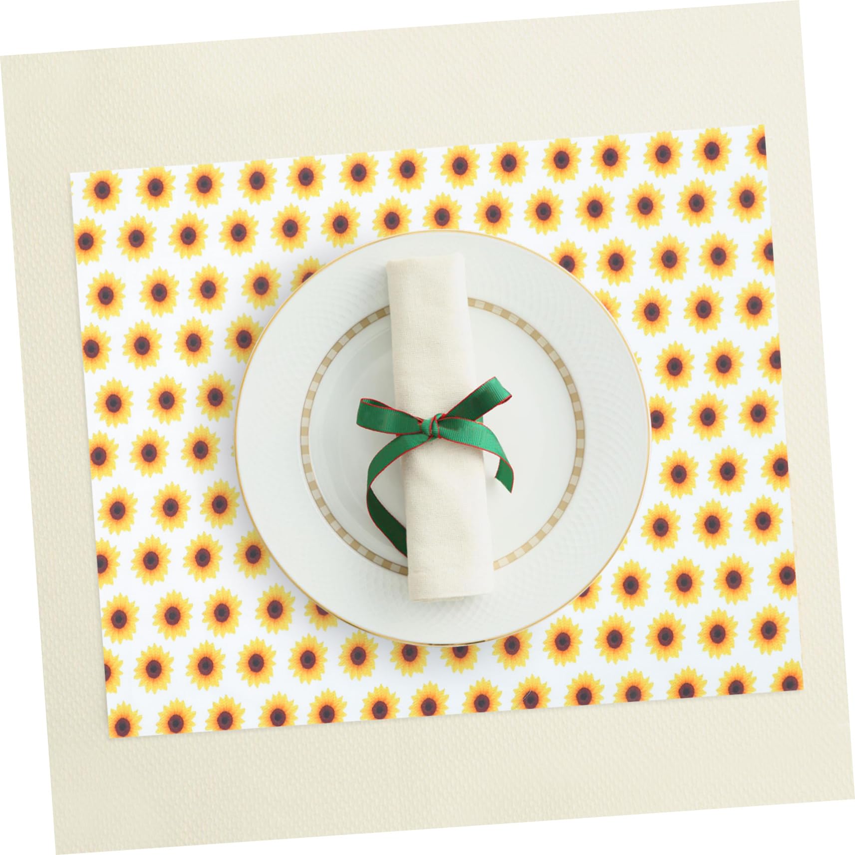 10hojas Tela De Algodón Estampado De Girasoles Para Patchwork y Manualidades Para Proyectos y Decoraciones Festejas