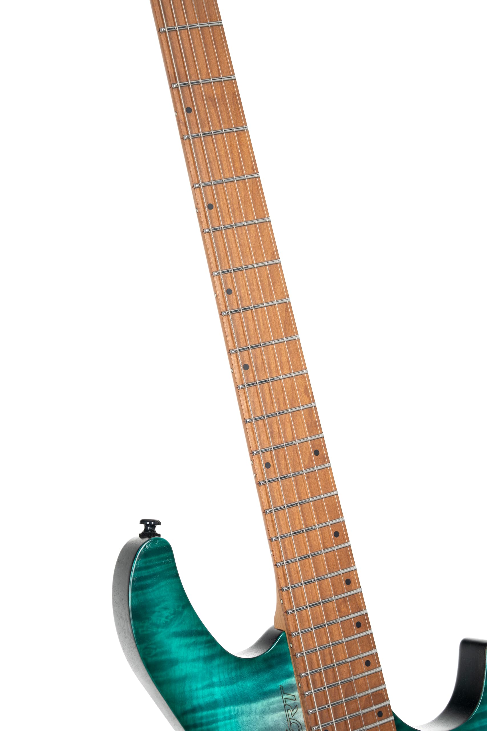 Cort Space 6GTR - Guitarra eléctrica con bolsa de concierto, color laguna semibrillante
