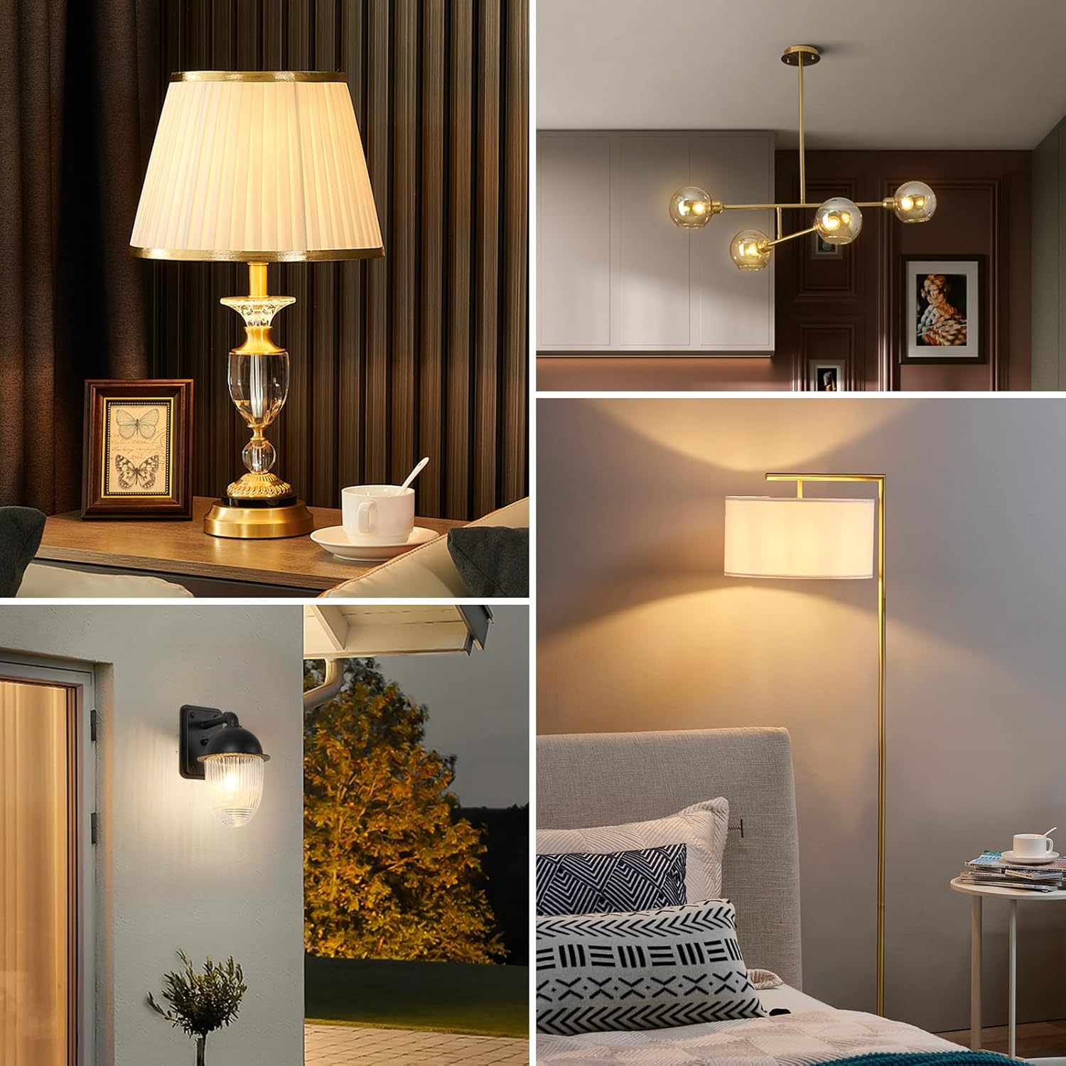 A19 E26 Base Dimmable Edison LED Bulb, 4W(40 Watt Equivalent) Stepless Dimming Light Bulbs 400lm, 4000K Neutral White, Vintage Clear Glass LED Filament Bulb for Home, Wall Sconce, Chandelier, 6 Pack