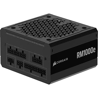 CORSAIR RM1000e (2025) Low Noise Fully Modular ATX Power Supply with 12V | Fully Modular, Low Noise, Zero RPM Fan Mode, ATX 3