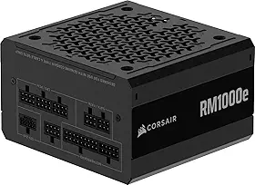 CORSAIR RM1000e (2025) Fonte de alimentação ATX de baixo ruído totalmente modular com cabo 12V-2x6 – Compatível com ATX 3.1 e PCIe 5.1, eficiência Cybenetics Gold, capacitores classificados 105°C,