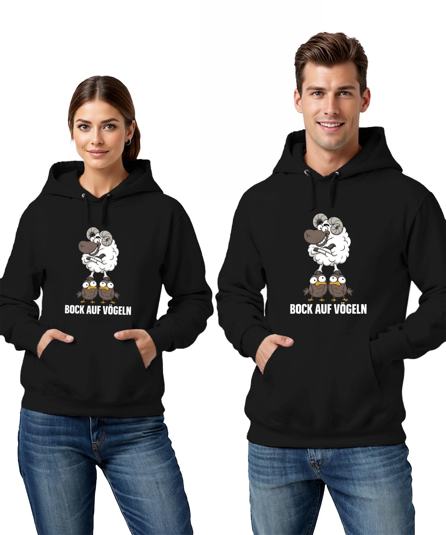 Bock Auf Birds Funiger Statement Hoodie
