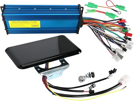 TDPRO Ebike Brushless Controller 48V/64V/72V/84V High Power Brushless Motor Controller 2 Mode 1000w-2200w with Multifunction Display Meter for Electric Bike Electric Scooter ATV Go Kart Tricycle Moped