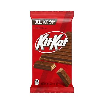 KIT KAT Milk Chocolate Wafer XL, Candy Bar, 4.3 oz (10 Pieces)