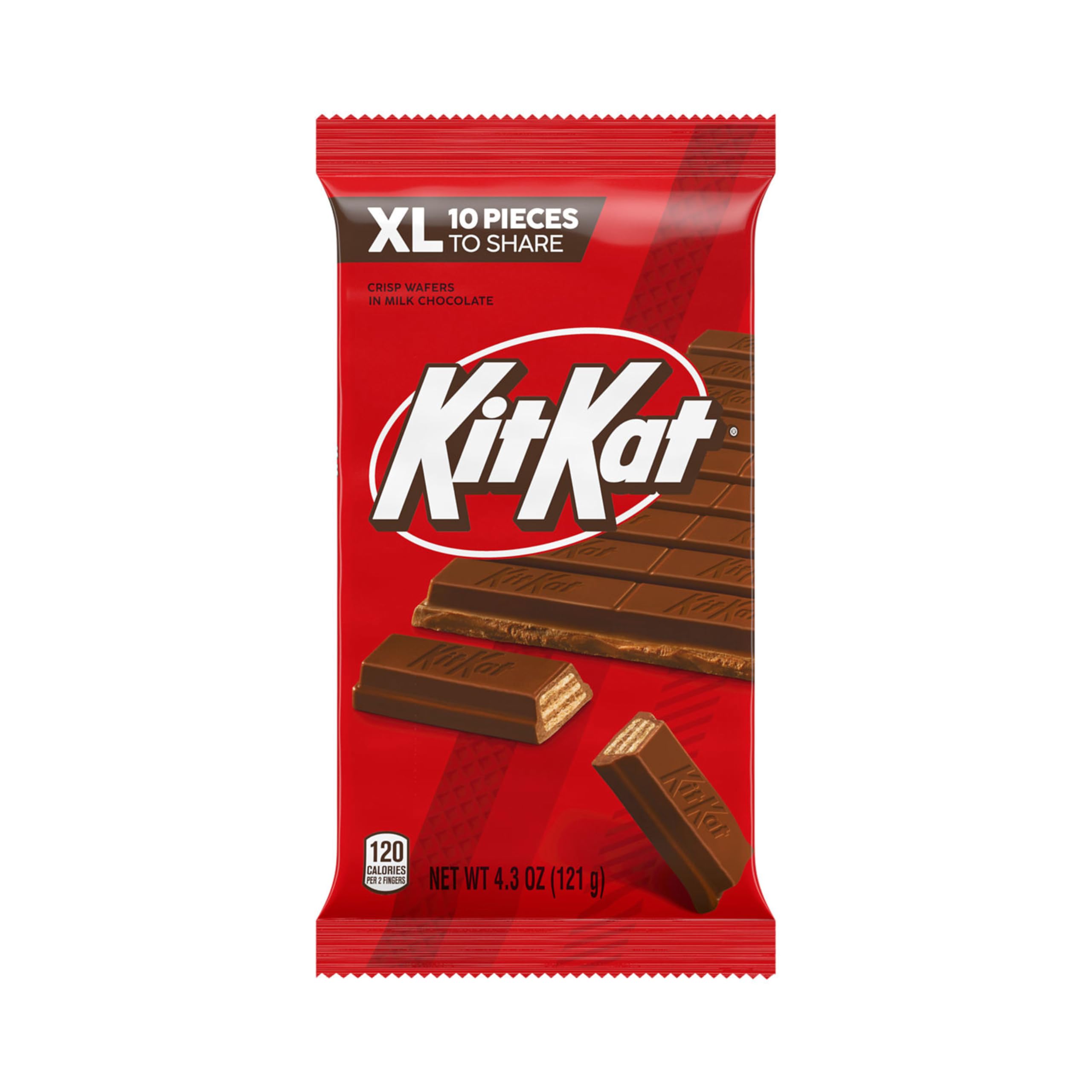Amazon.com: KIT KAT Milk Chocolate Wafer XL, Candy Bar, 4.3 oz (10