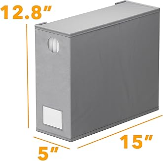 SpaceAid 6 Pack Bed Sheet Organizers and Storage, Foldable Sheet Organizer for Linen Closet, Sheets Set Folder Keeper with Window XL (Queen & King Size) Bedding Container (Gray, 6 Pack)