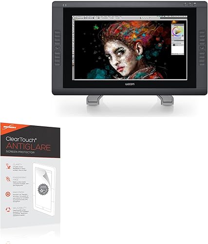 BoxWave Protector de pantalla para Wacom Cintiq 22HD Touch DTH-2200 (protector de pantalla ClearTouch antirreflejo, antihuellas, protector de