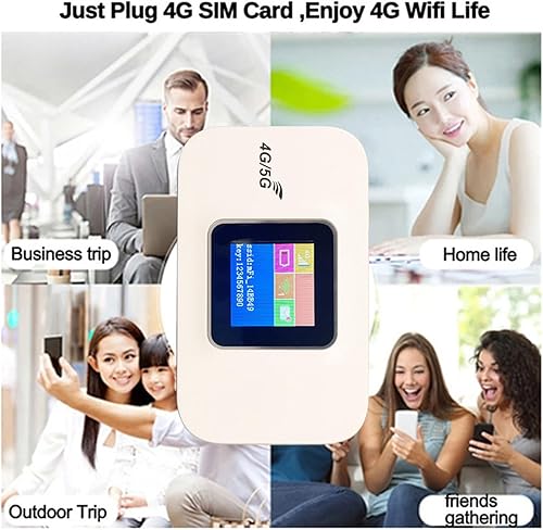Miniatura 5 de Sanpyl Enrutador WiFi 4G, enrutador de punto de acceso móvil 4G con ranura para tarjeta micro SIM, batería de 3000 mAh, enrutadores de viaje