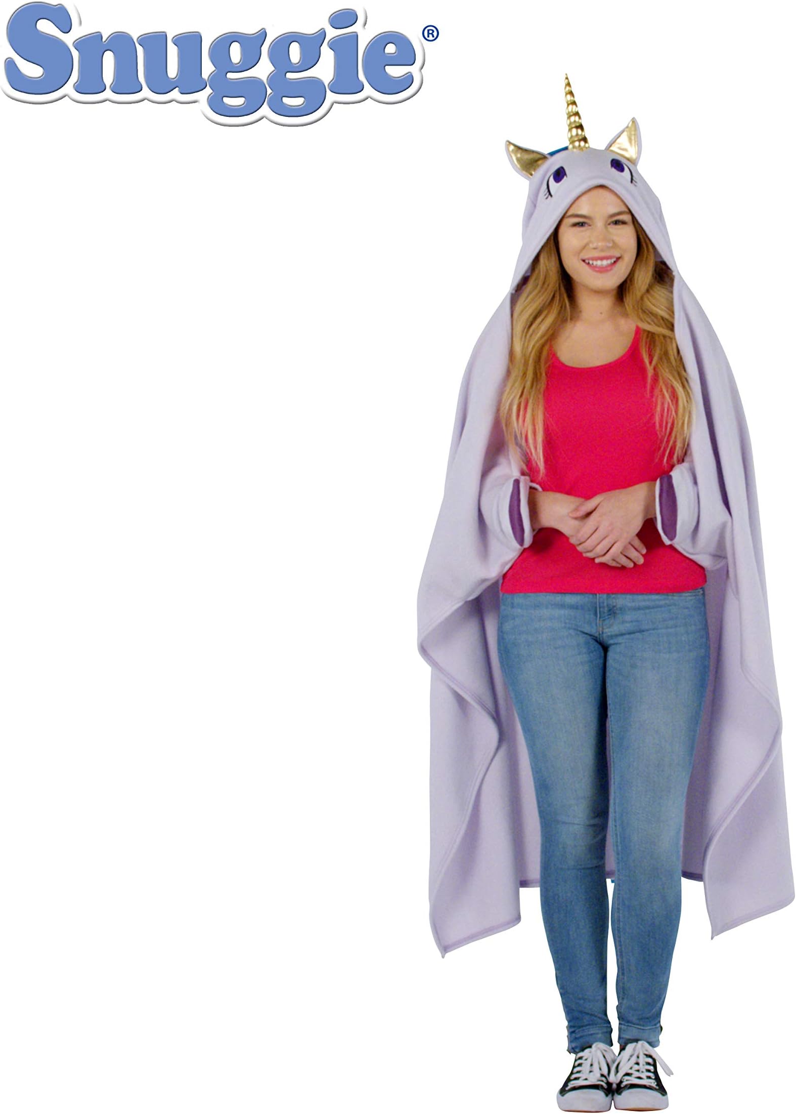 Snuggie Tails Snuggie Unicorn โ Soft, Hooded, Blanket, Robe with Sleeves, As Seen on TV
