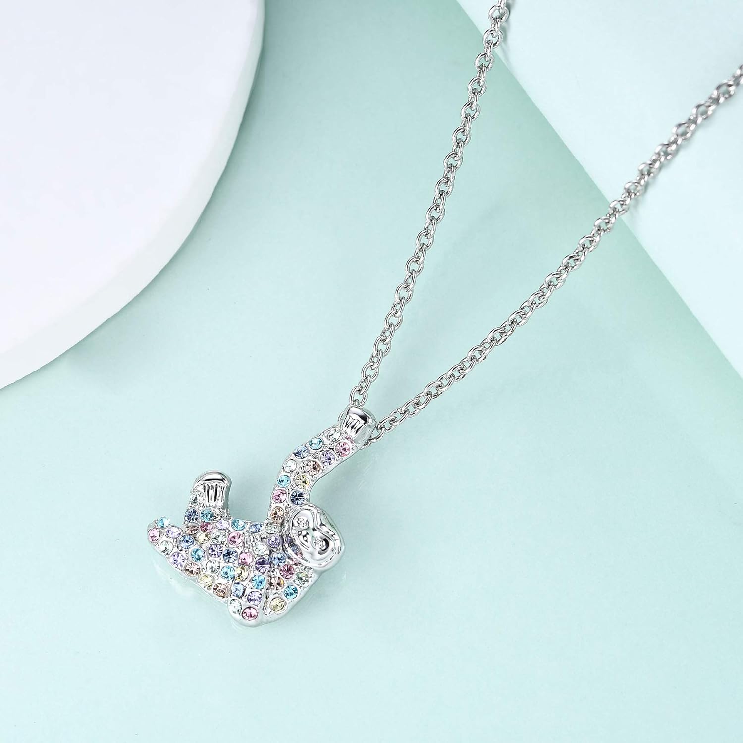 Girls Animal Charm Necklace Jewelry Gifts,Flamingo Horse Unicorn Mermaid Elephant Sloth Pendant for Women Boys - Image 3