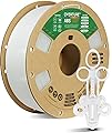 OVERTURE ABS Filament 1.75mm, High Strength & Heat-Resistant 3D Printer Filament, Low Warping, Excellent Durability, ABS 1kg (2.2lbs) Cardboard Spool, High Precision +/- 0.02mm (White 1-Pack)