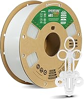 Vista 20 de Overture Filamento ABS de .06 pulgadas con superficie de construcción de 7.87 pulgadas, Consumibles de impresora 3D Carrete de 2.2 libras, precisión