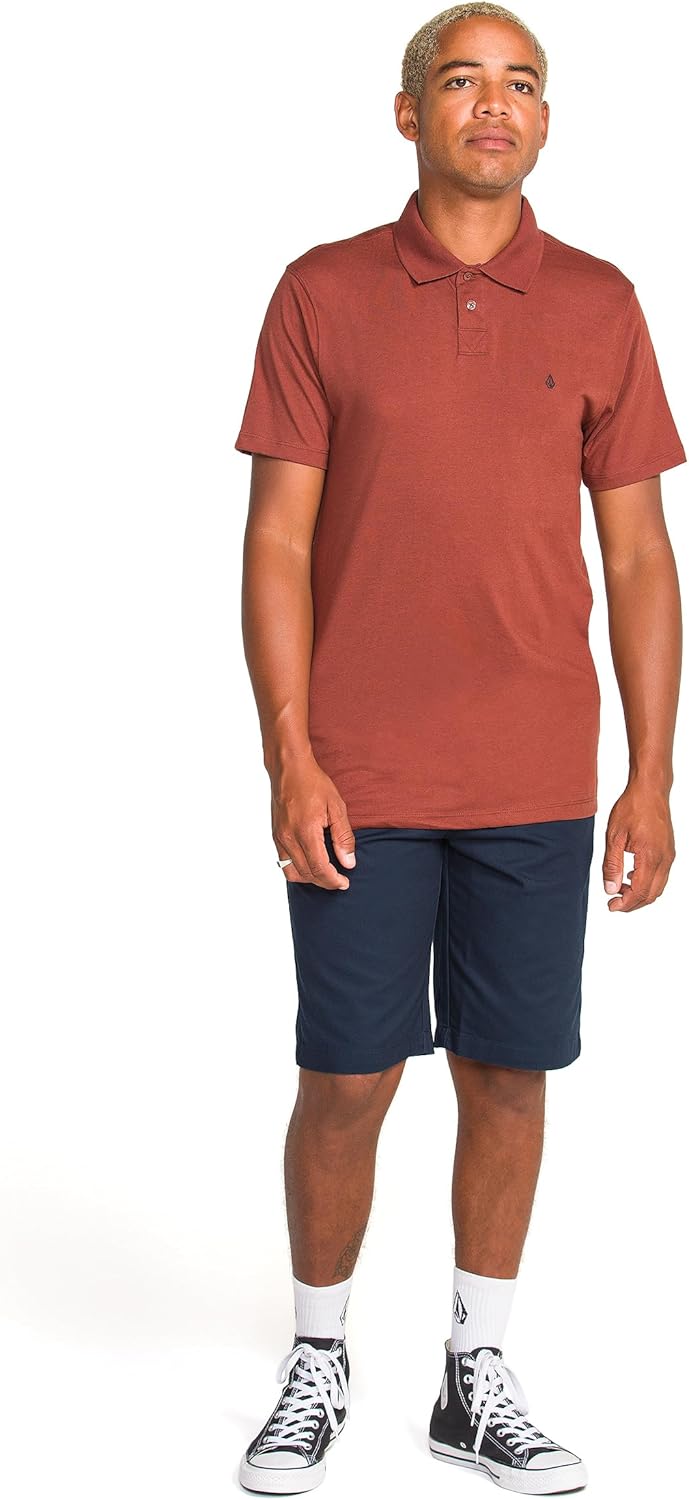 Volcom Short Sleeve Polo Shirt – Classic Fit, Soft Cotton Blend, Modern Casual Style - Image 2