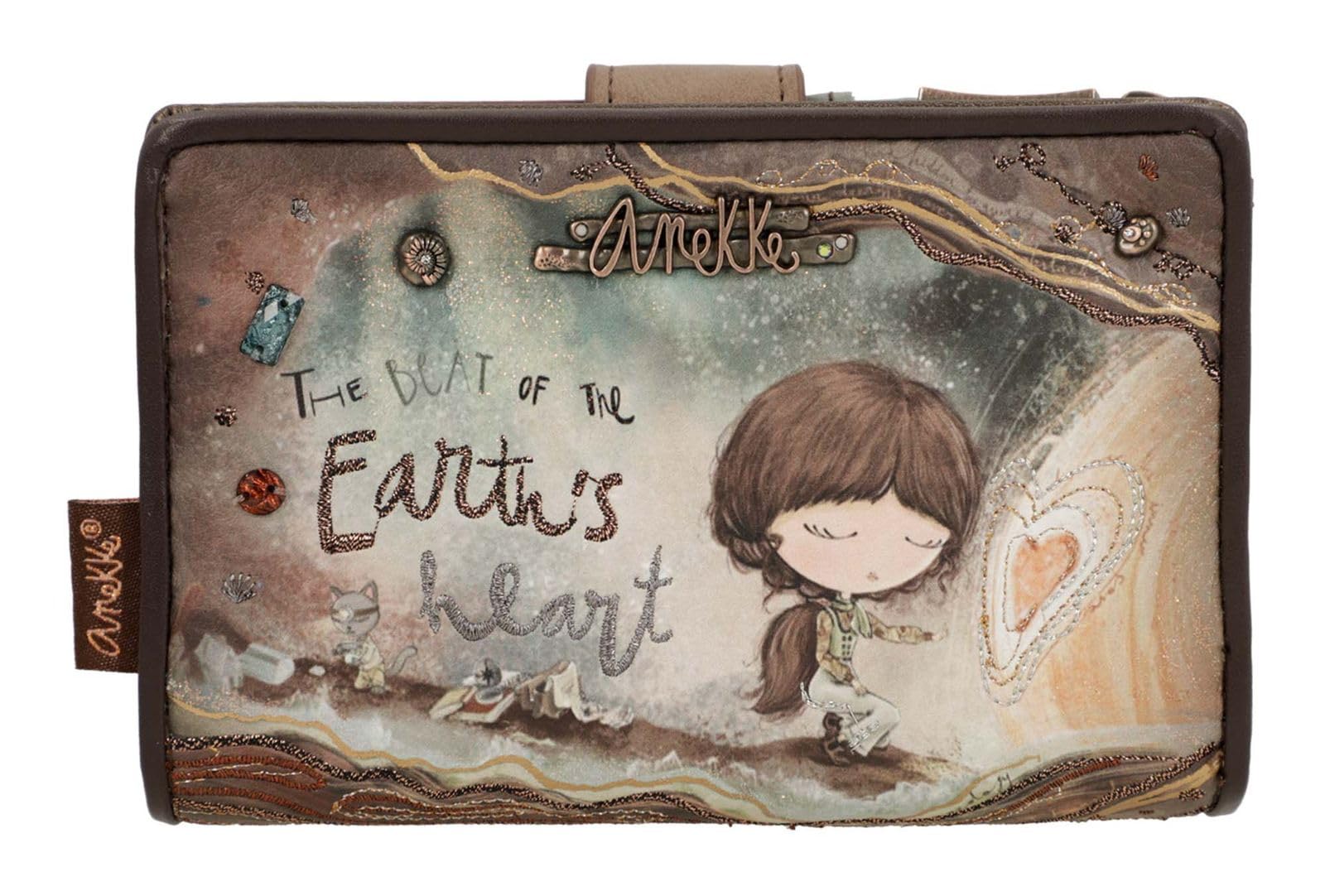 Anekke Billetero Mediano Core - Diseño Funcional - Medidas: 14/10/3 Cm - Accesorios Y Complementos Mujer