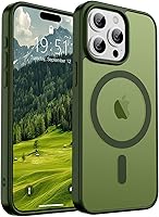 Vista 23 de SUPFINE - Funda magnética para iPhone 13 Pro Max (compatible con MagSafe), (protección contra caídas de grado militar de 10 pies), delgada, Negro
