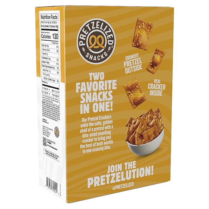 Snacks Pretzel Crackers PRETZELIZED Pack Variedad 4 unidades miniatura 8