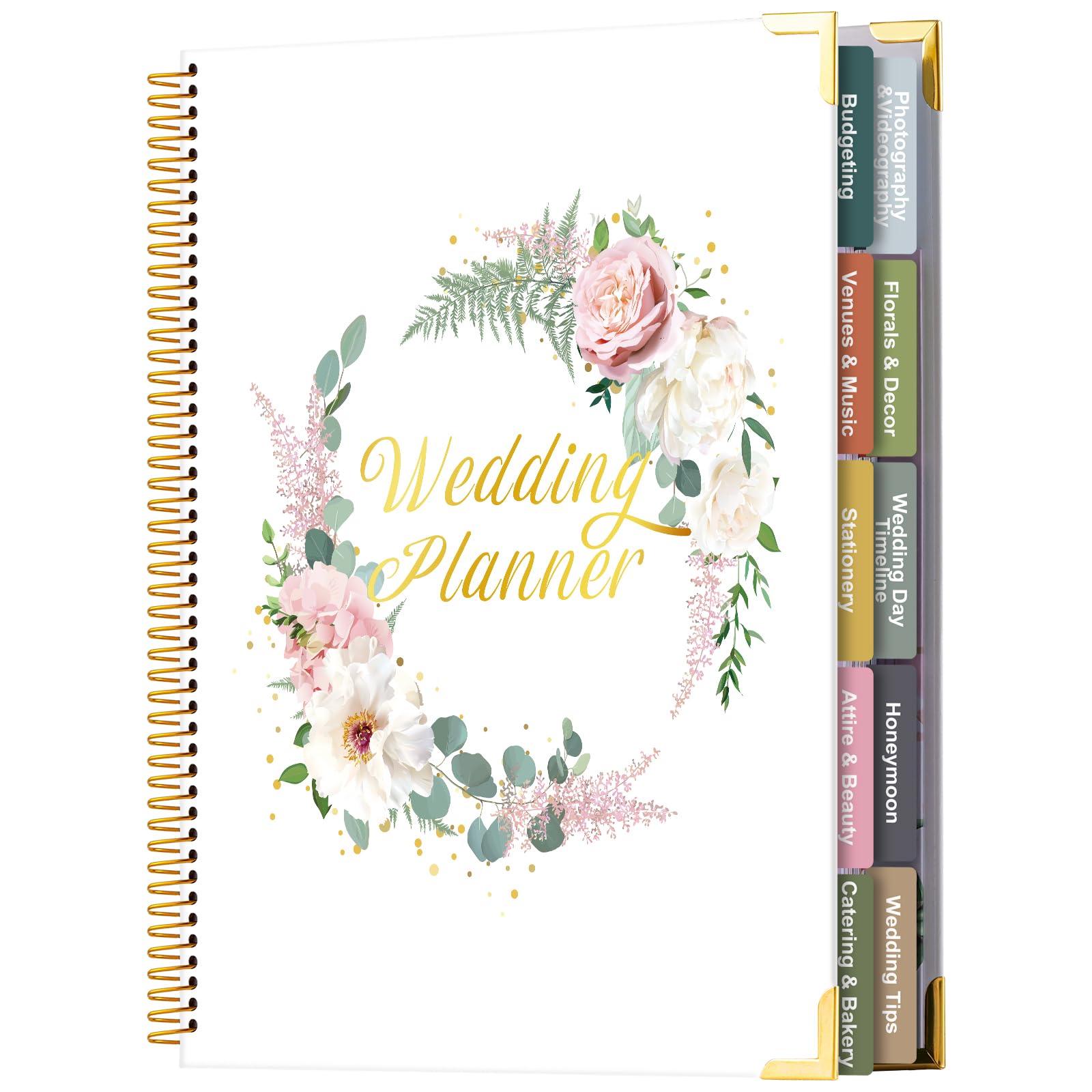 Hochzeitsplaner-Buch und Organizer, 176 Seiten, Hochzeitsplanungsbuch, einzigartige Verlobungsgeschenke für frisch verlobte Paare, 22,9 x 27,9 cm