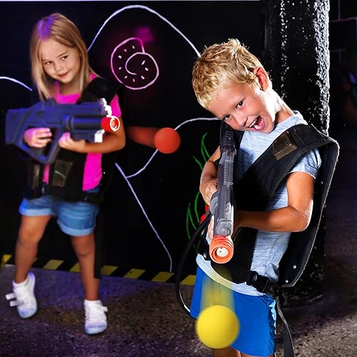 Miniatura 7 de Sumind 48 bolas de espuma a granel, bolas de repuesto de balas de espuma suave, paquete de repuesto para pistolas blasters para niños, juegos de