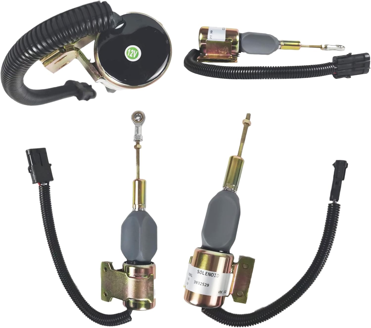 Fuel Shut Off 12V Solenoid Compatible With Cummins 3932529 3939700 3930658 3935431 SA-4756-12 SA-4891-12 J932529