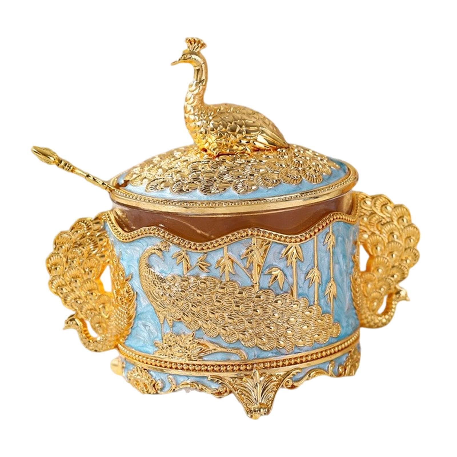 Bothyi Sugar Bowl Salt Bowl with Lid and Spoon Box Candy Holder Canister Salt Container Spice Jar for Restaurant Kitchen Home Baking