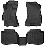 Husky Liners Weatherbeater Floor Mats | Fits 2015-2019 Subaru Legacy & Subaru Outback | Front & 2nd Row, 3-pc Black - 99671