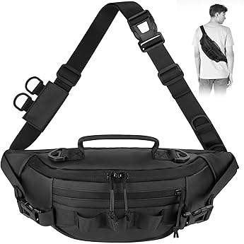 THKFISH Fishing Tackle Bag Waterproof Bum Bag Waist Bag with Adjustable Waistband for Outdoor Fly Fishing Bag Fishing Running Outdoor Sports Training