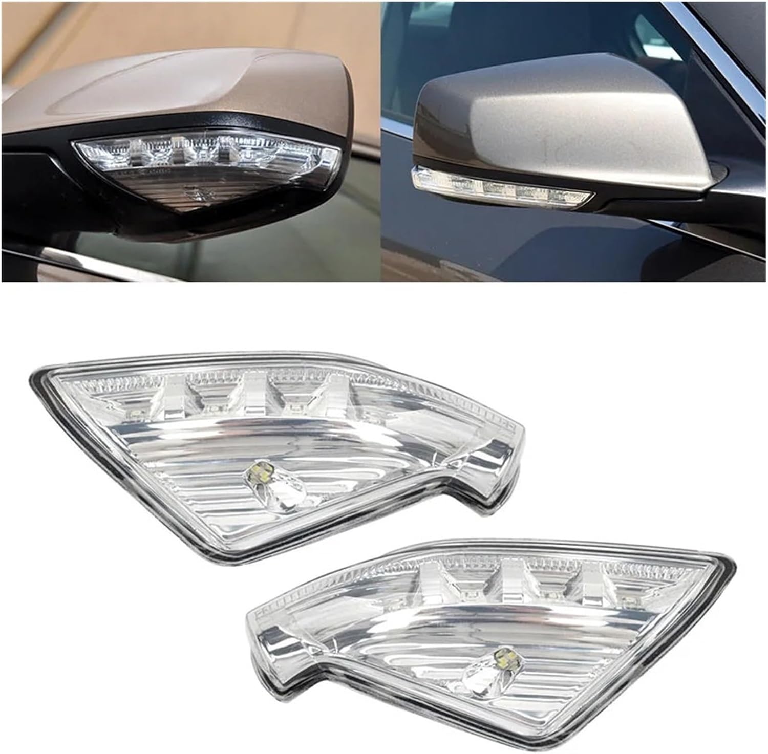 LED Car Door Side Mirror Turn Signal Light Compatible With Buick Lacrosse 2009 2010 2011 2012 2013 2014 2015 Rearview Mirror Indicator Lamp(1pc left)