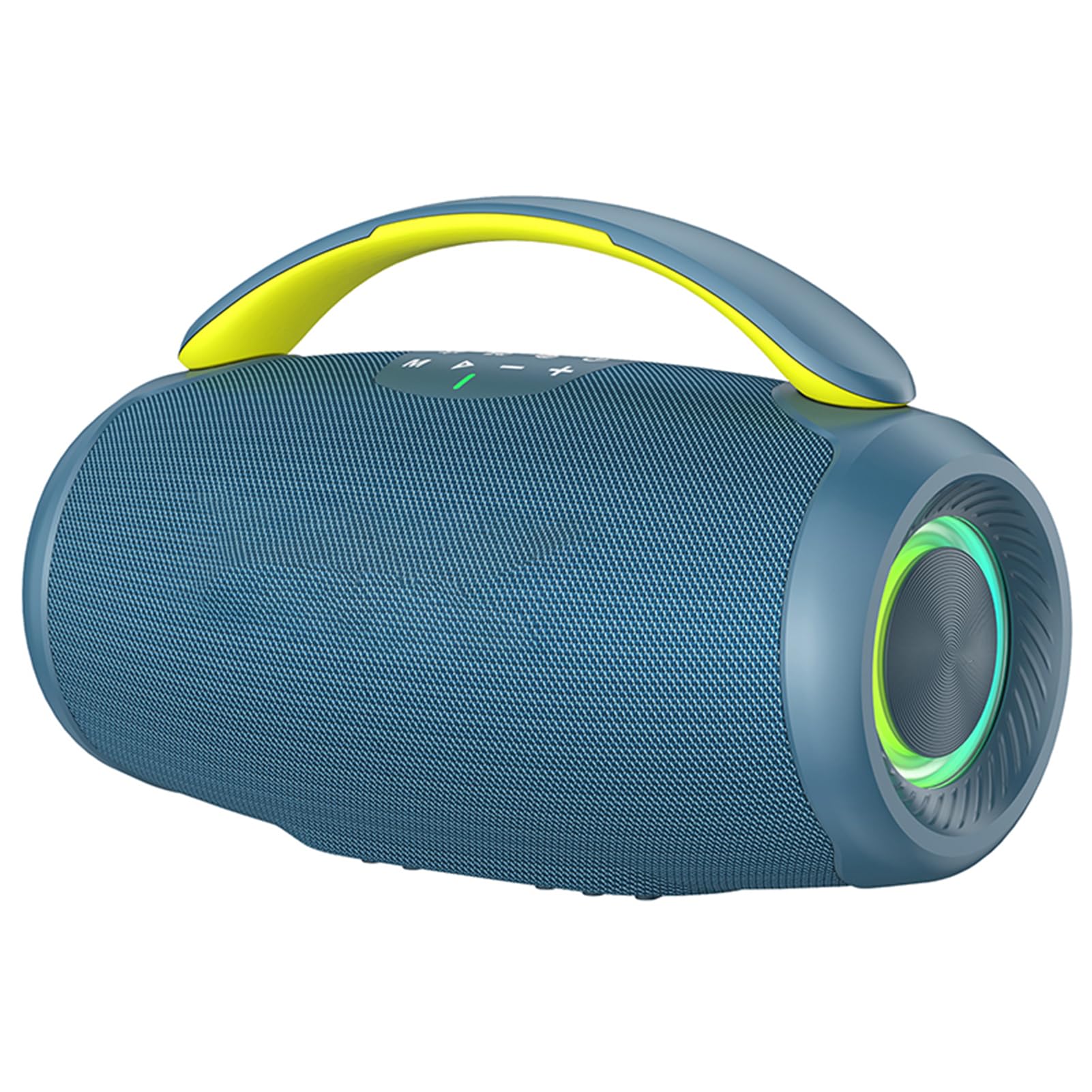 Cocoarm Altoparlante BT Portatile Altoparlante Wireless 50W con Luci BT 5.3 RGB Batteria da 6000 MAh Bassi Potenti per Feste in Casa Viaggi all'aperto (BLUE)
