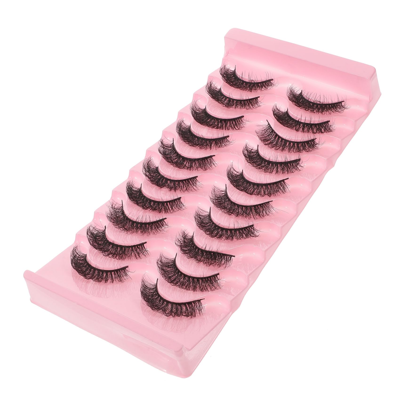 Housoutil 50 Paires De Faux Cils Extensions De Grappes De Cils Faux Cils Complets Vaporeux Individuels Cils Imitation Maquillage Accessoires Miss